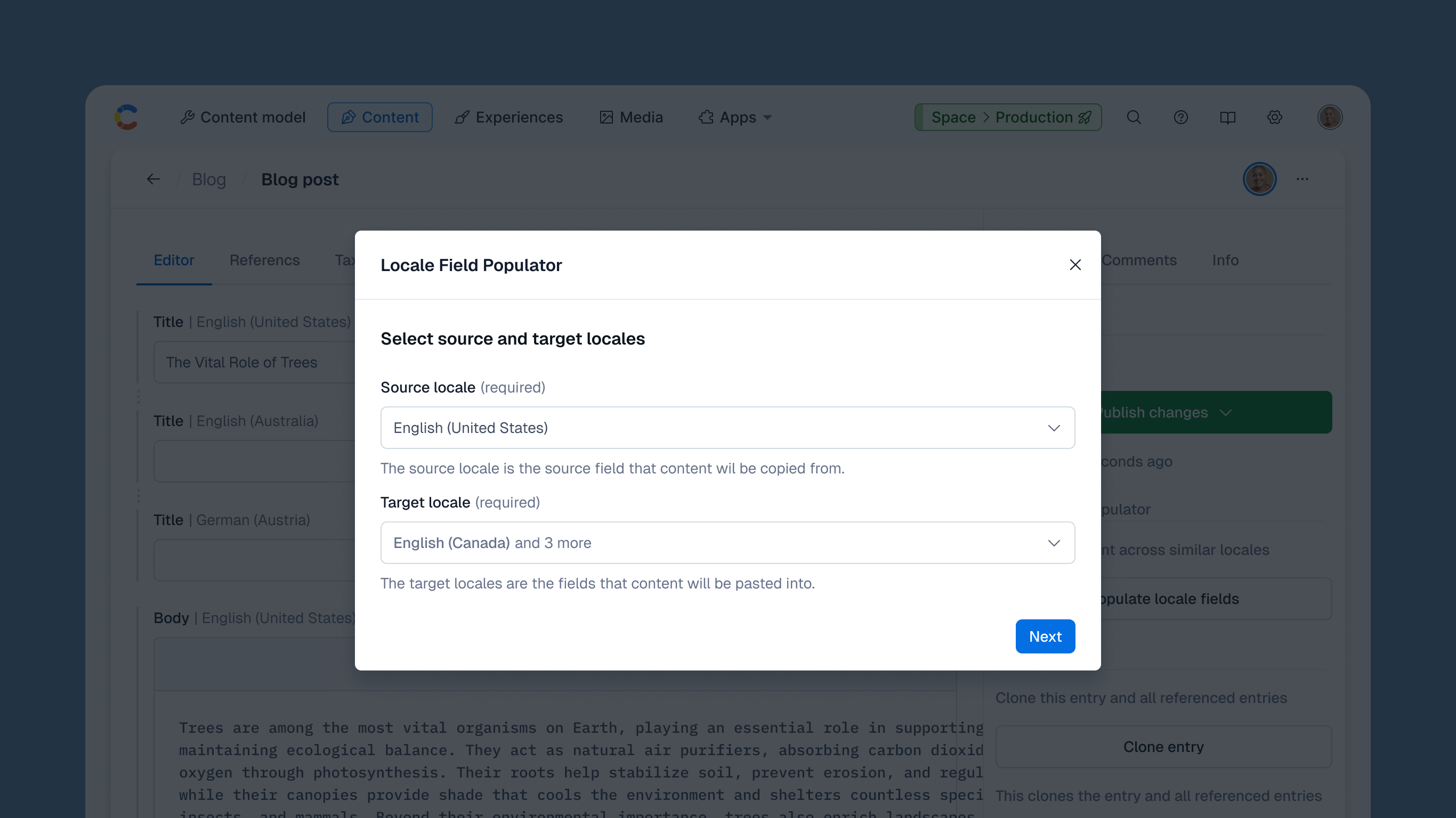 Locale Field Populator screenshot 1