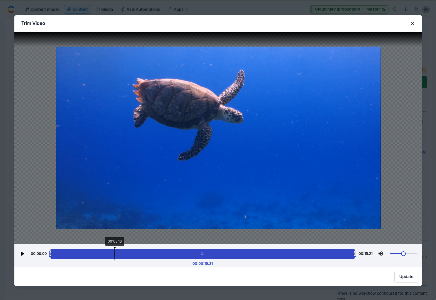 Cloudinary Video Editor