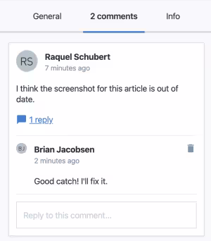 Contentful comments: Collaboration where you need it