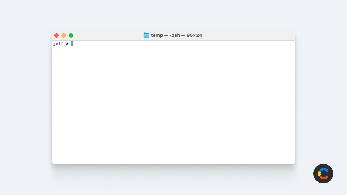 Terminal open on MacOS