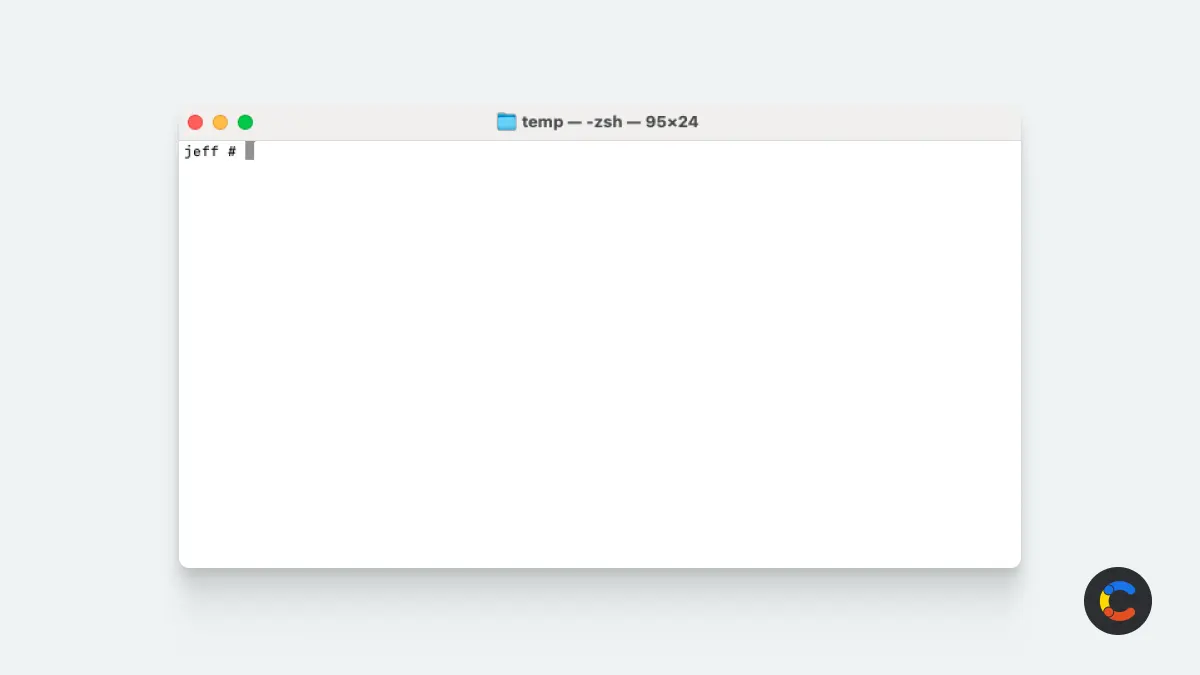  Terminal open on MacOS