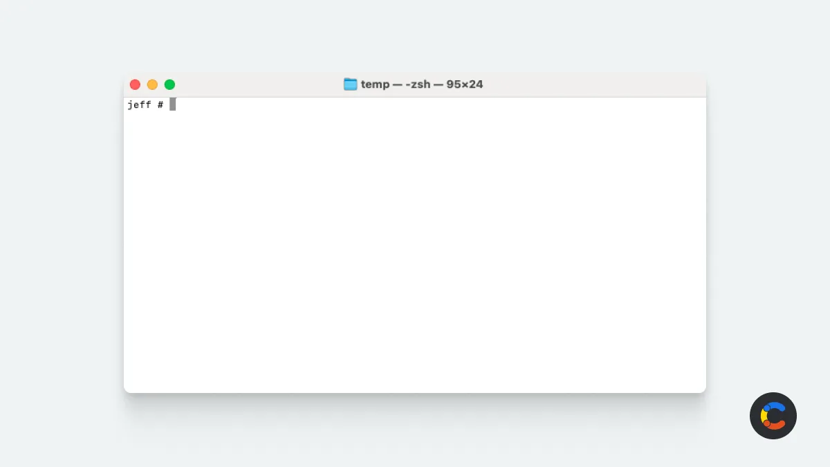  Terminal open on MacOS