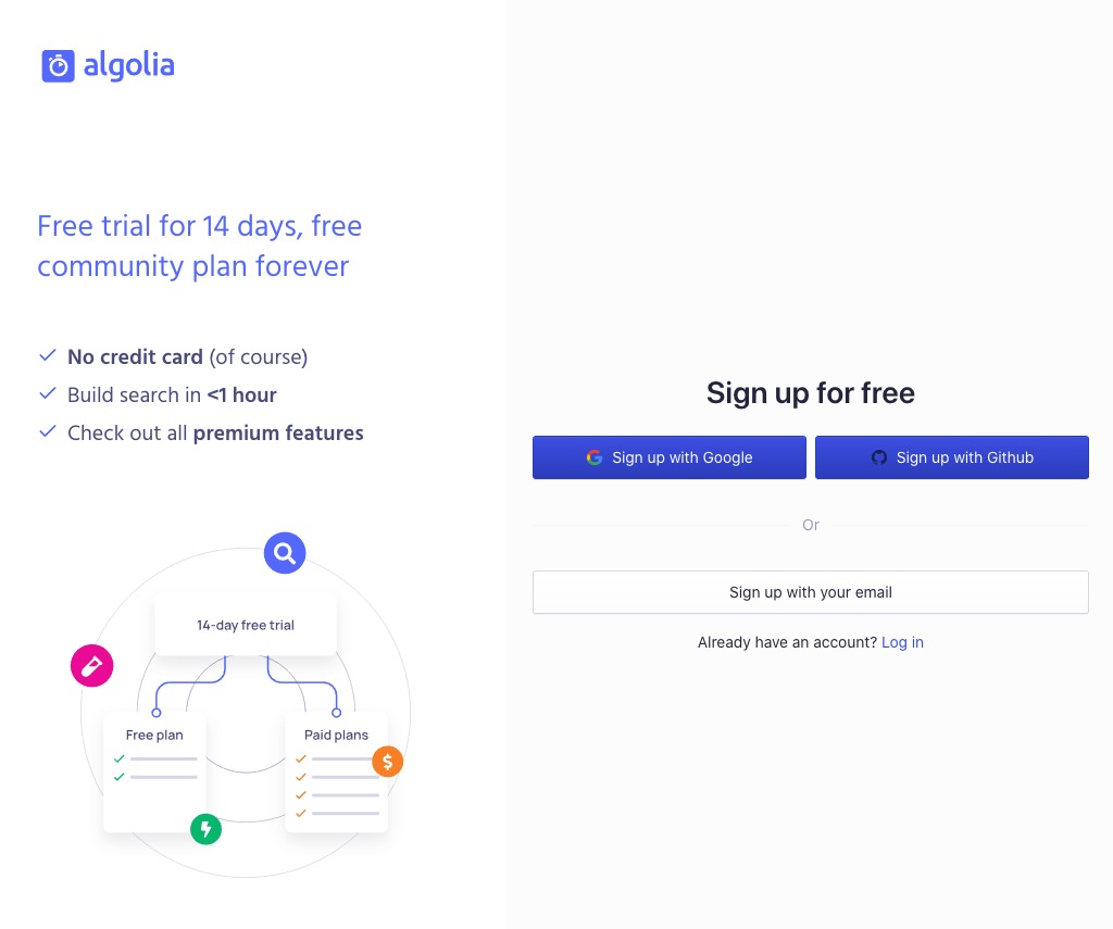 sign up