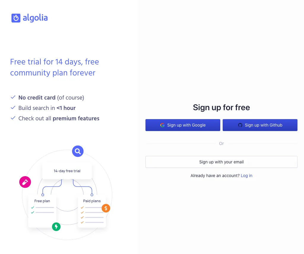 sign up