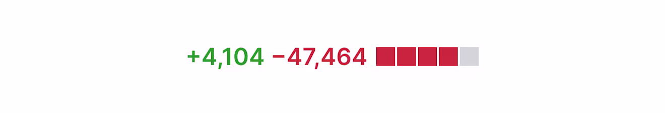 Notion's final PR diffs removing old code