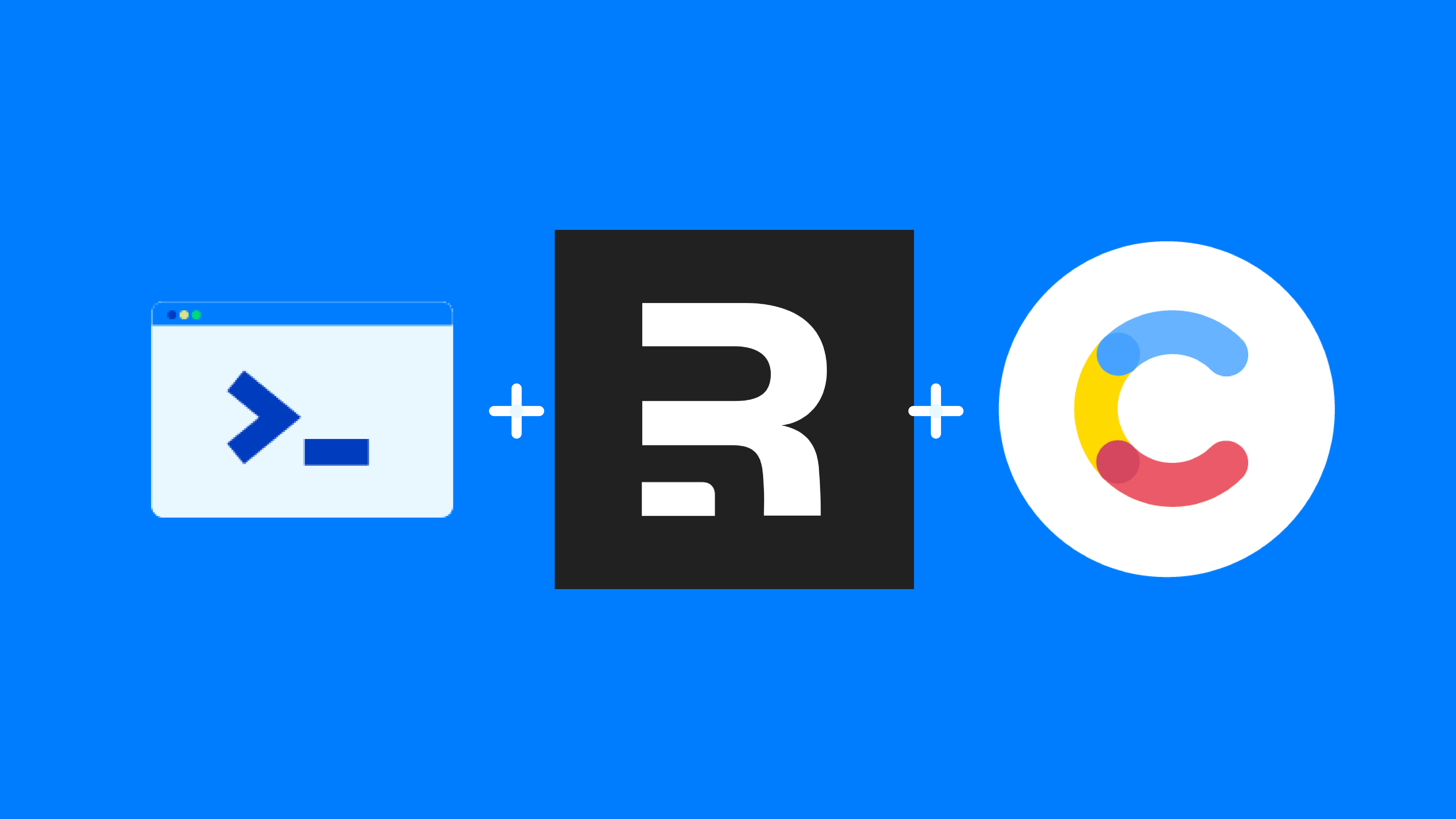 CLI icon with remix logo and contentful logo