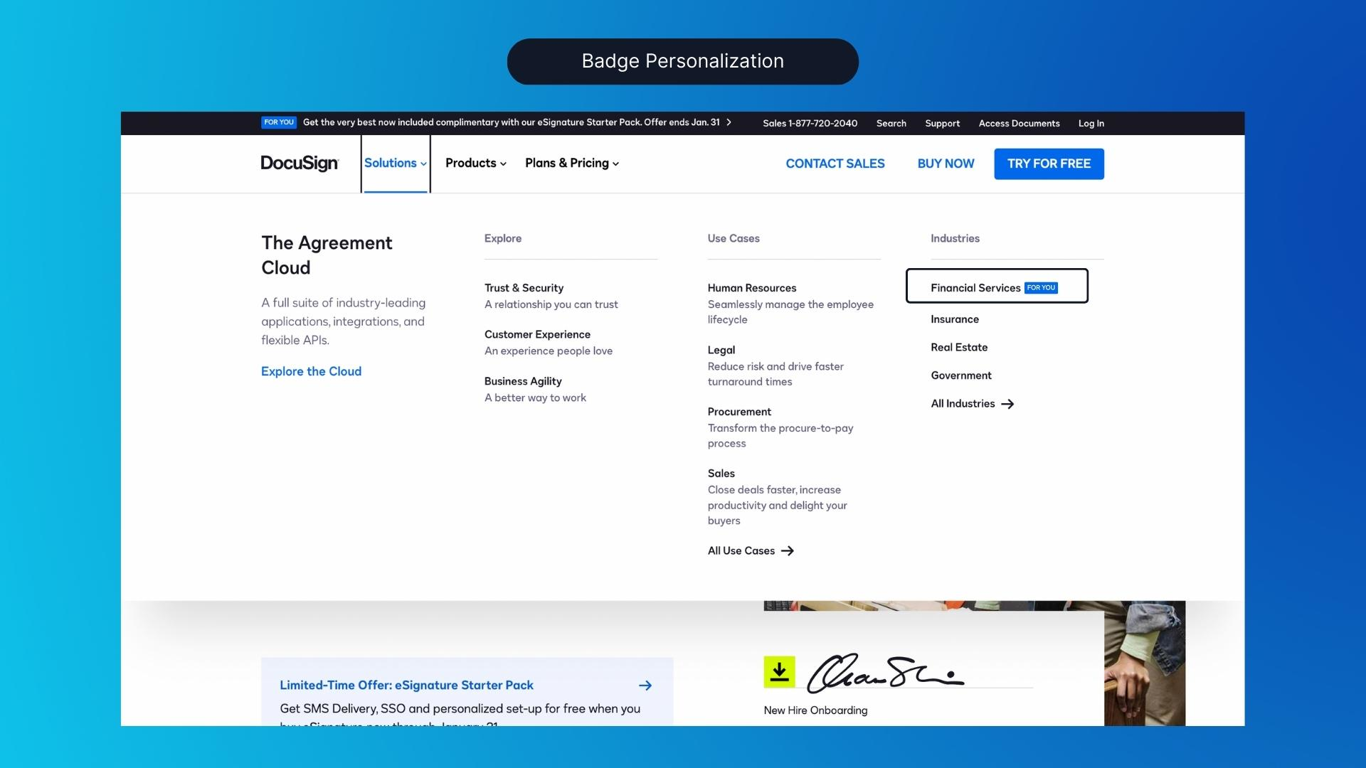 Badge Personalization Example (Docusign) - After