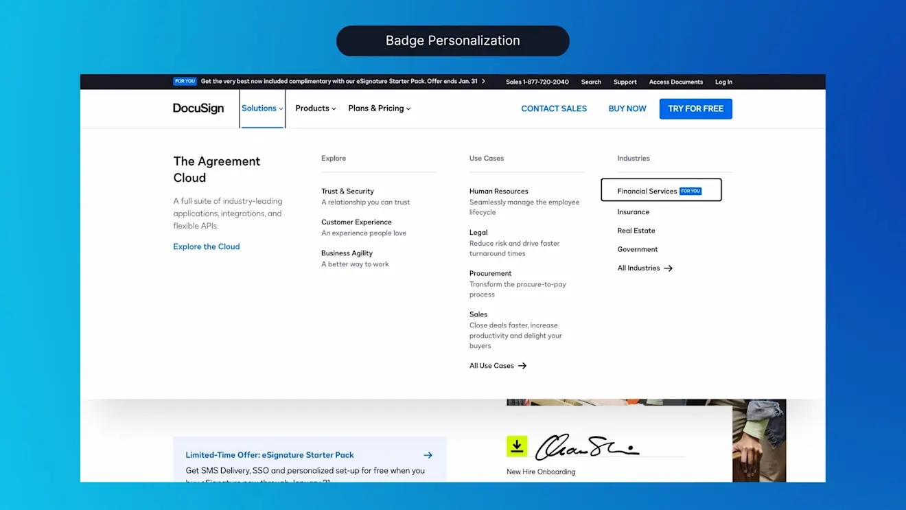Badge Personalization Example (Docusign) - After