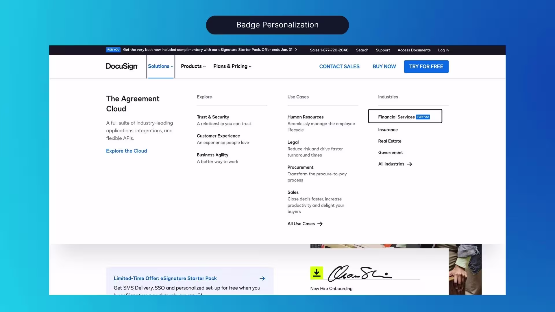 Badge Personalization Example (Docusign) - After