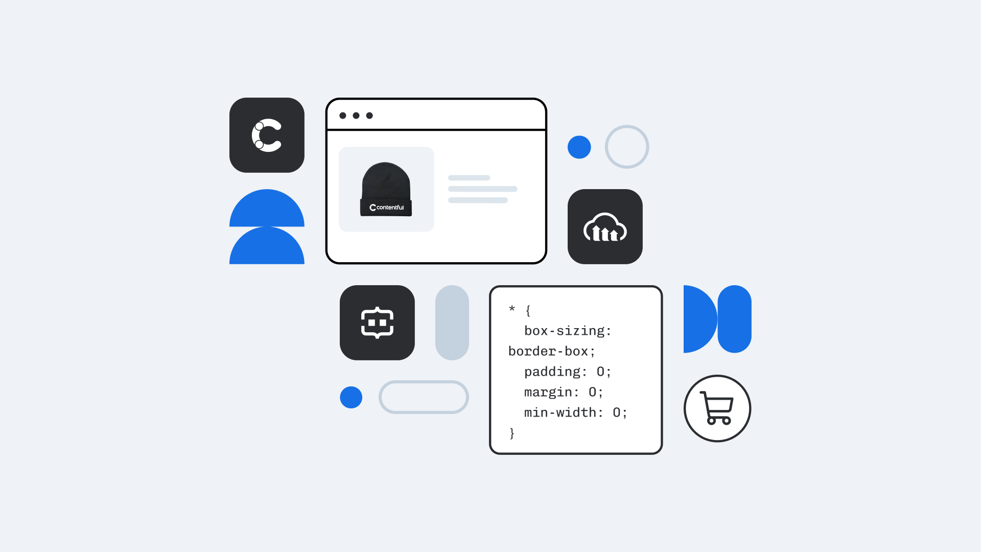 In this tutorial we'll integrate Commerce Layer, Cloudinary and Contentful to build a complete ecommerce experience for a product with several color variants.