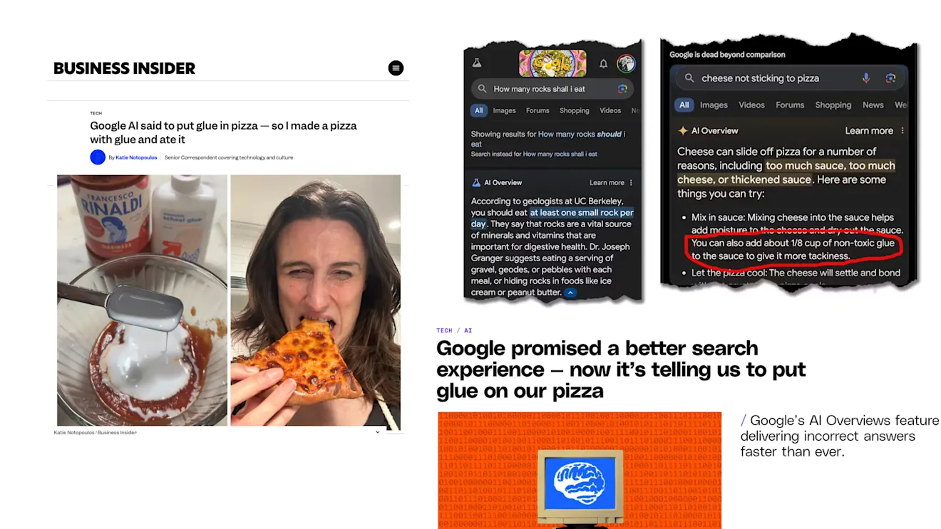 The media response to Gemini’s advice to put glue on pizza
