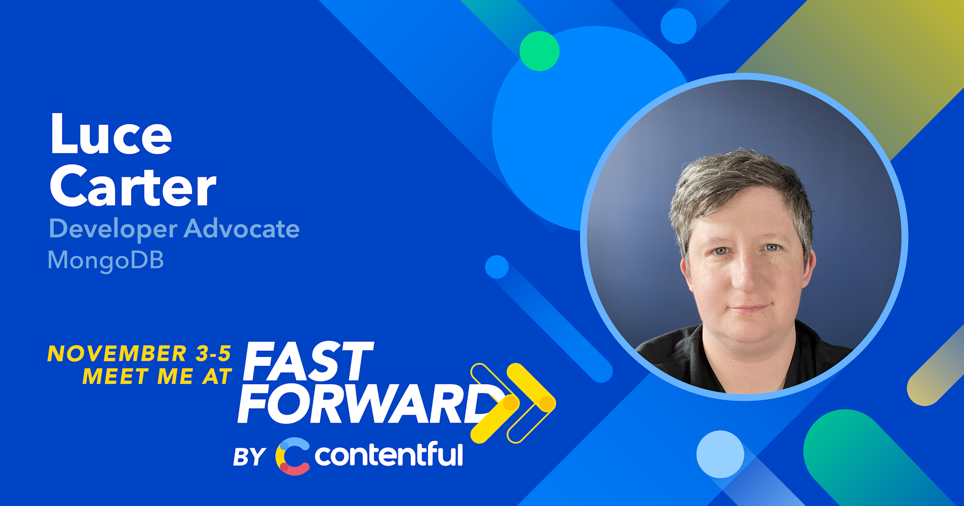 Luce Carter - Fast Forward speaker card