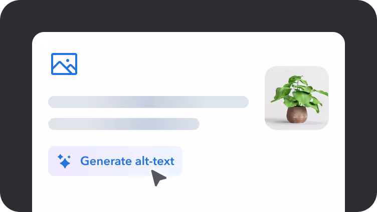 Image to alt-text generation