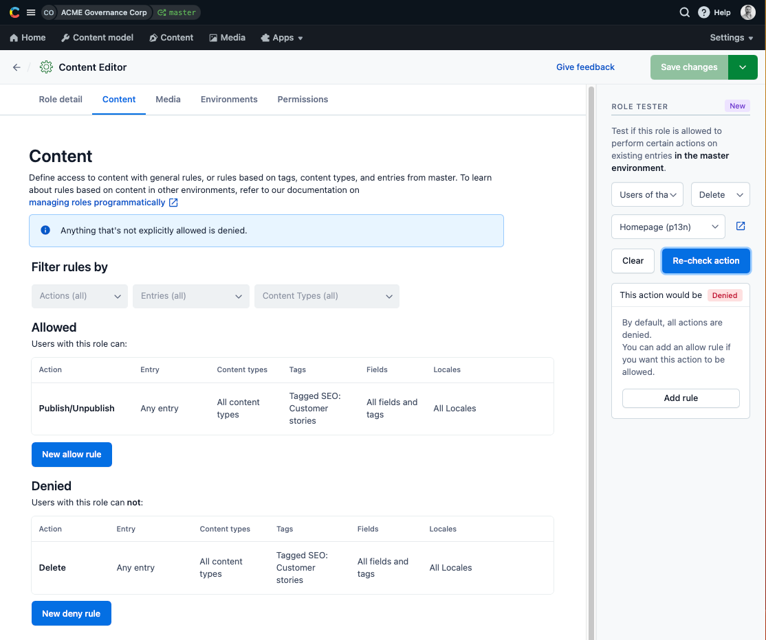 Granular permissions