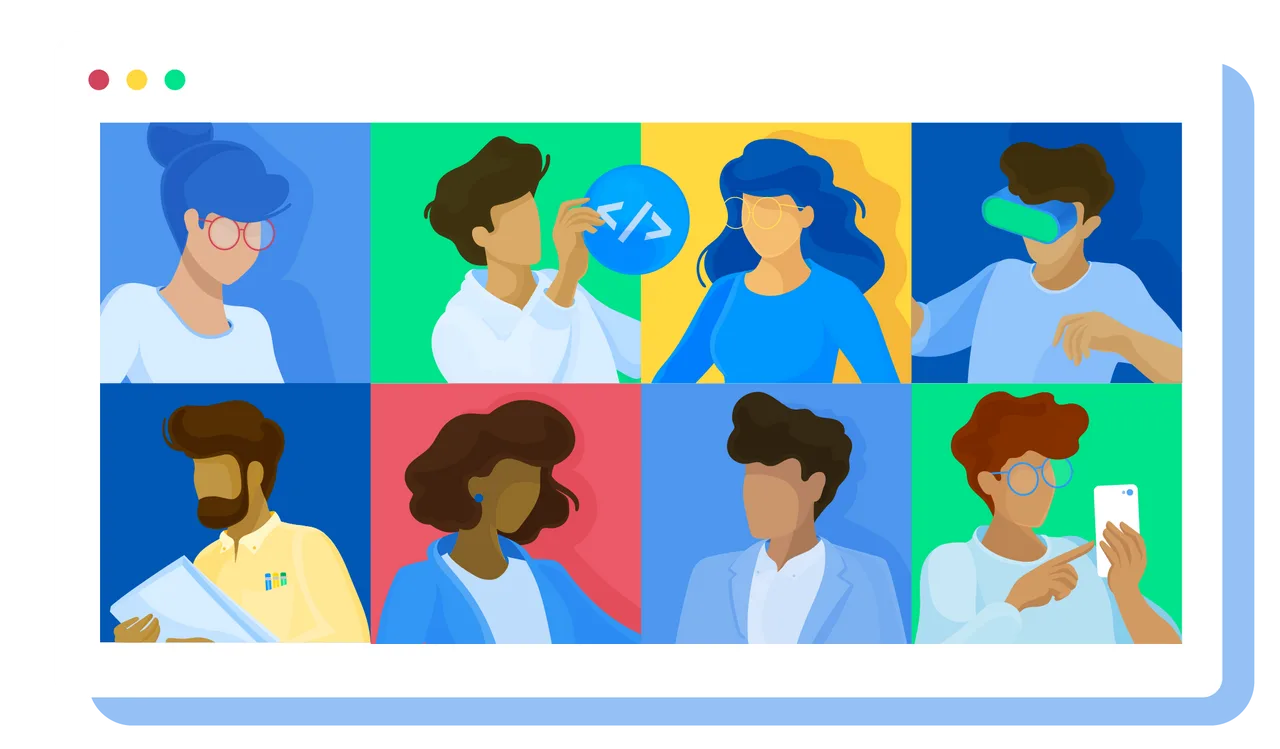 Community group of people