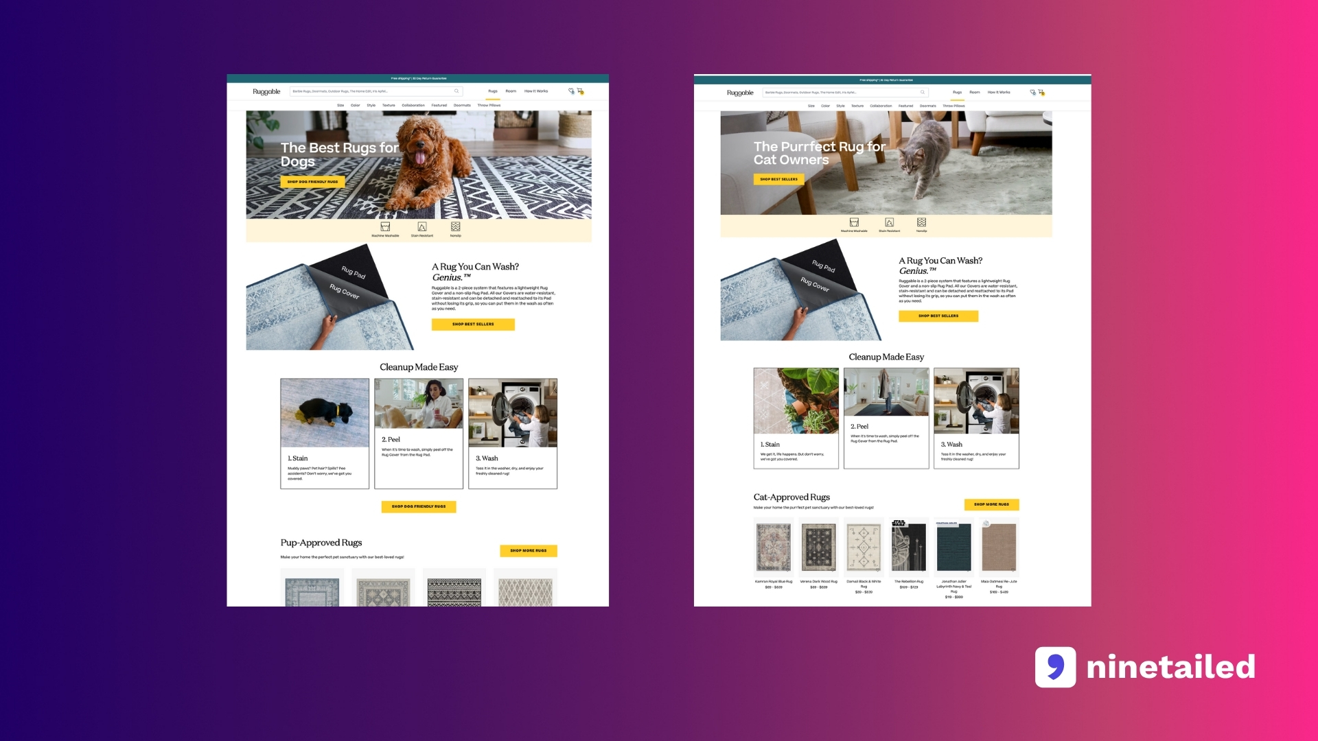 Ruggable Personalization: Cat vs. Dog