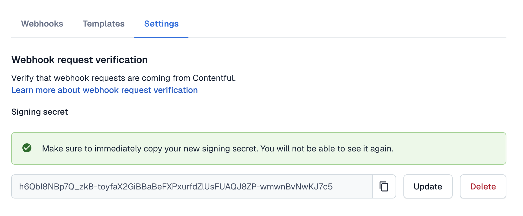 Webhook request verification C