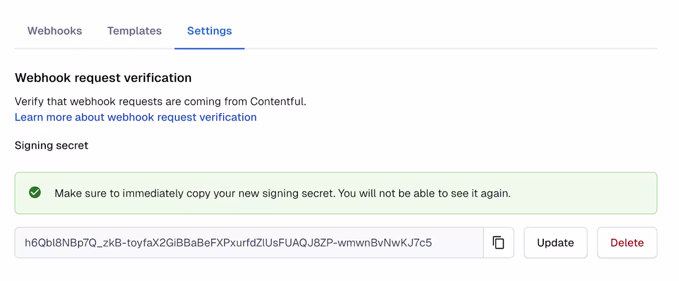 Webhook request verification C