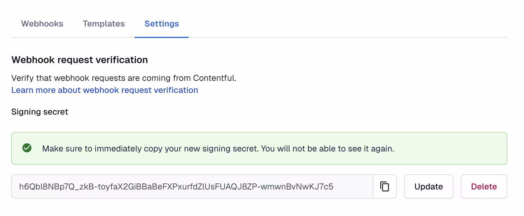 Webhook request verification C
