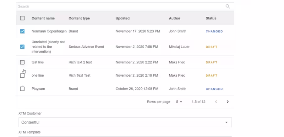 Send one item for translation — or multiple items in batch