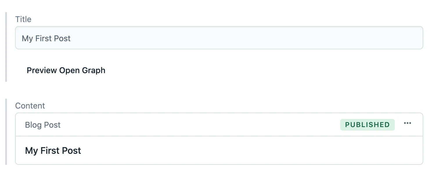 Open Graph title preview