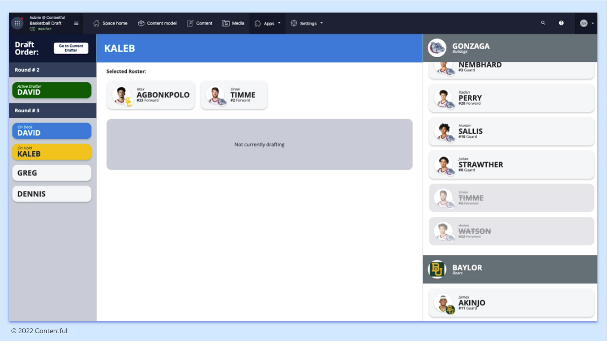 Contentful screenshot 3