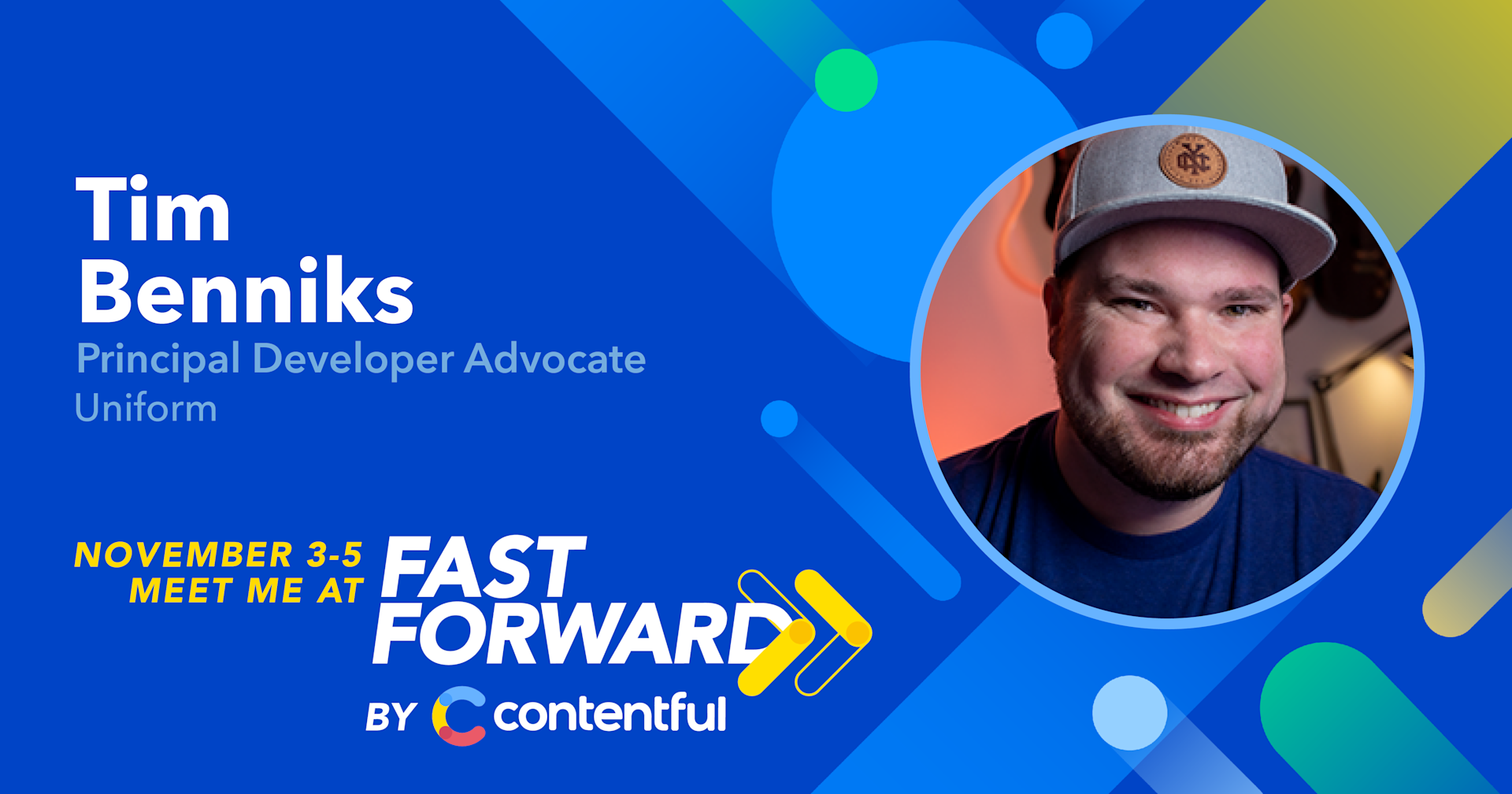 Tim Benniks - Fast Forward speaker card