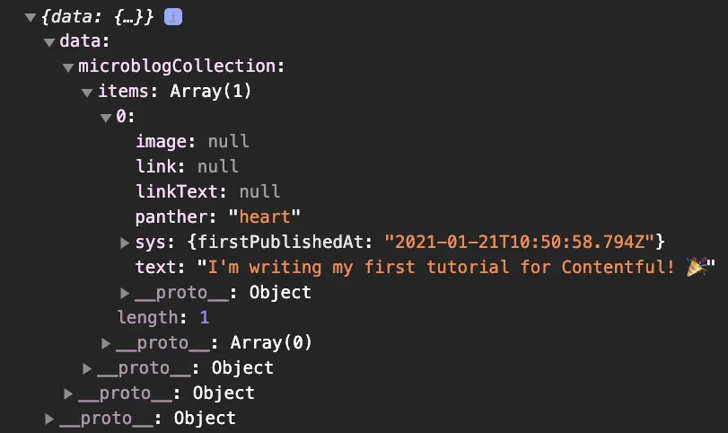 Start the HTTP server and check the console