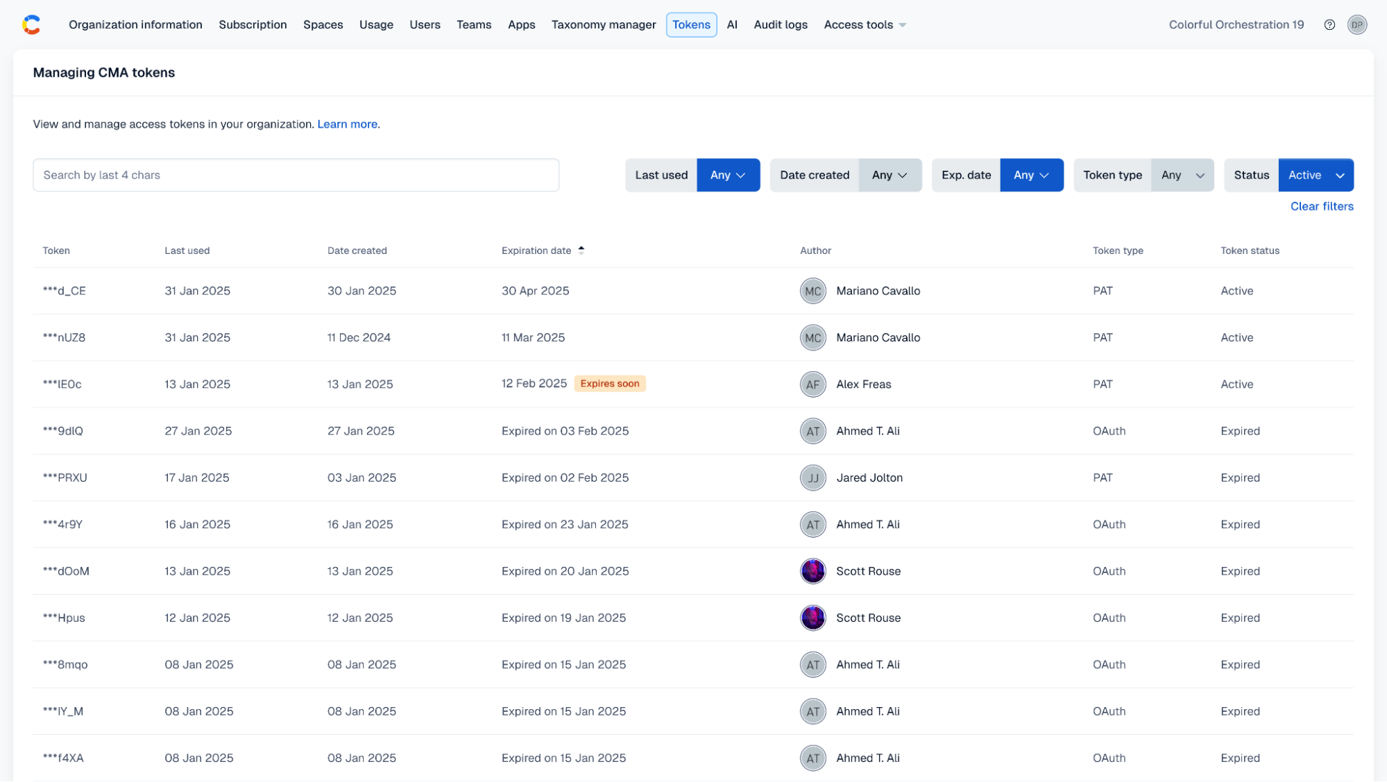Improved token management capabilities