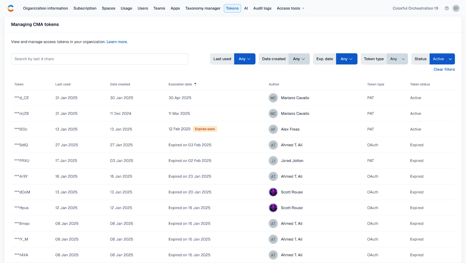 Improved token management capabilities