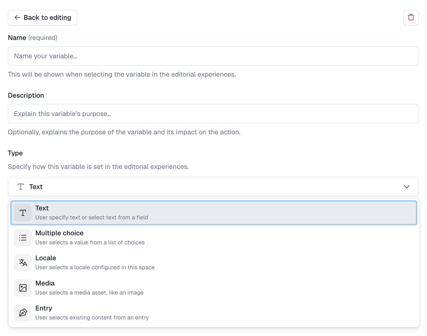 Use your content as a context for your AI Actions