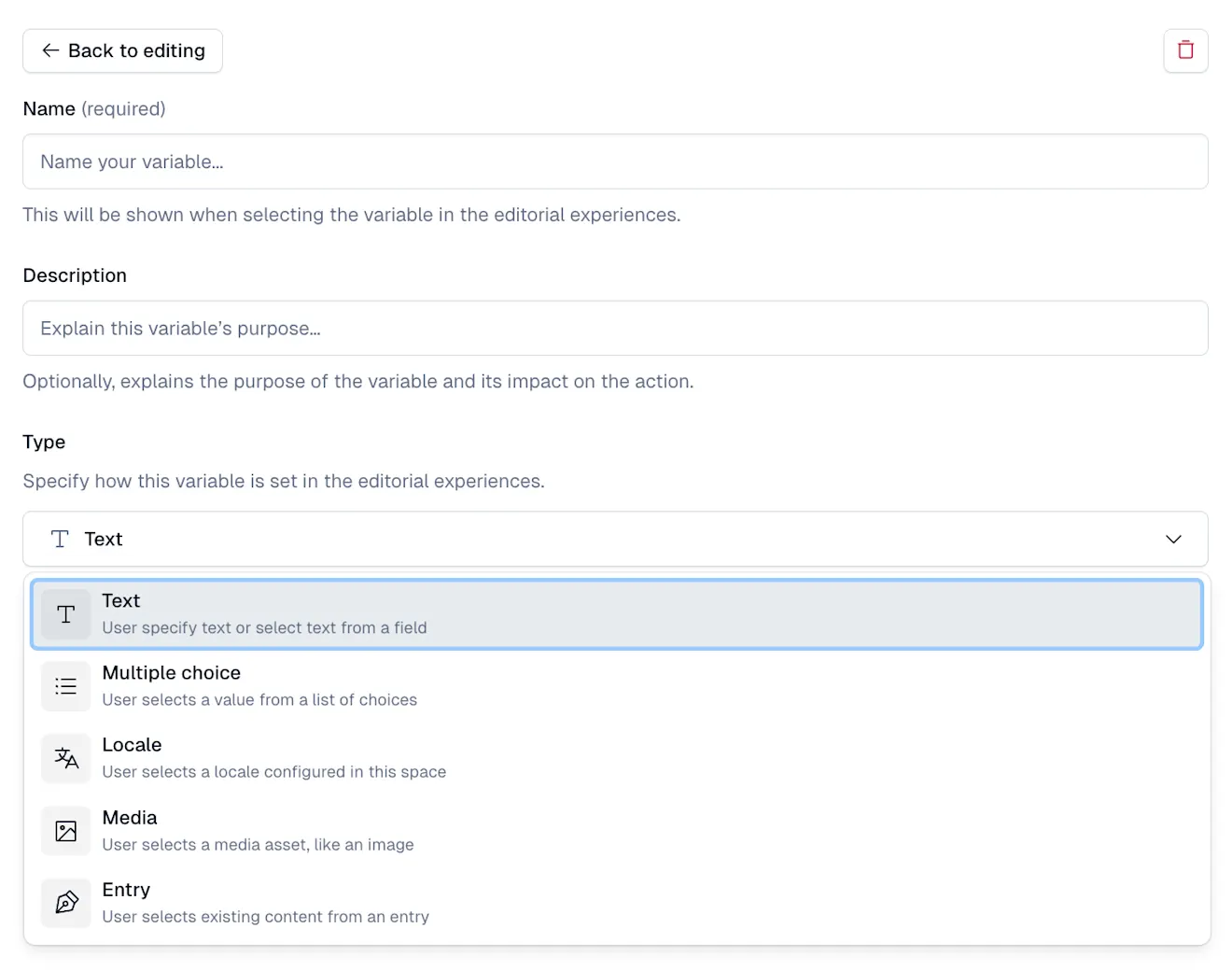 Use your content as a context for your AI Actions