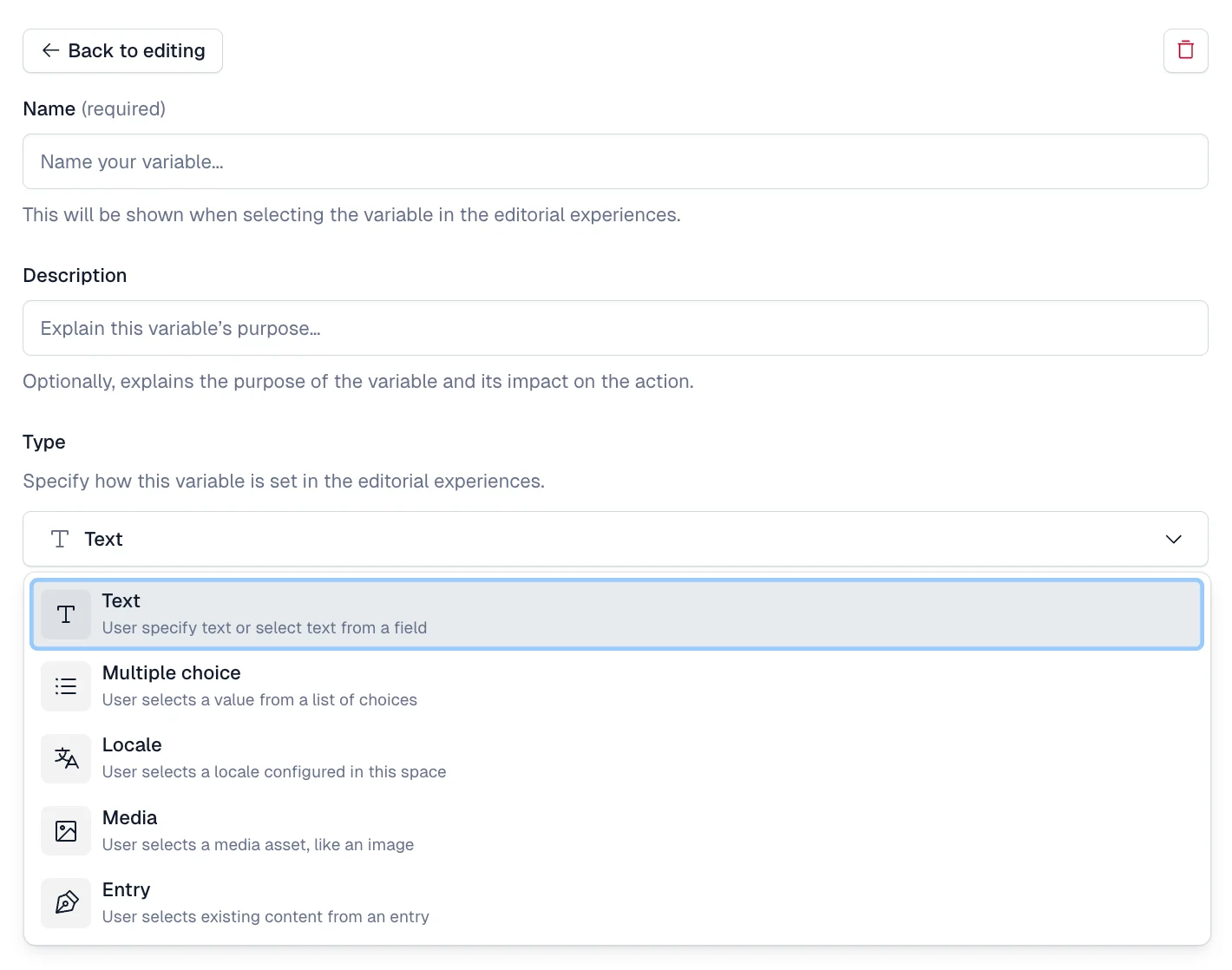 Use your content as a context for your AI Actions