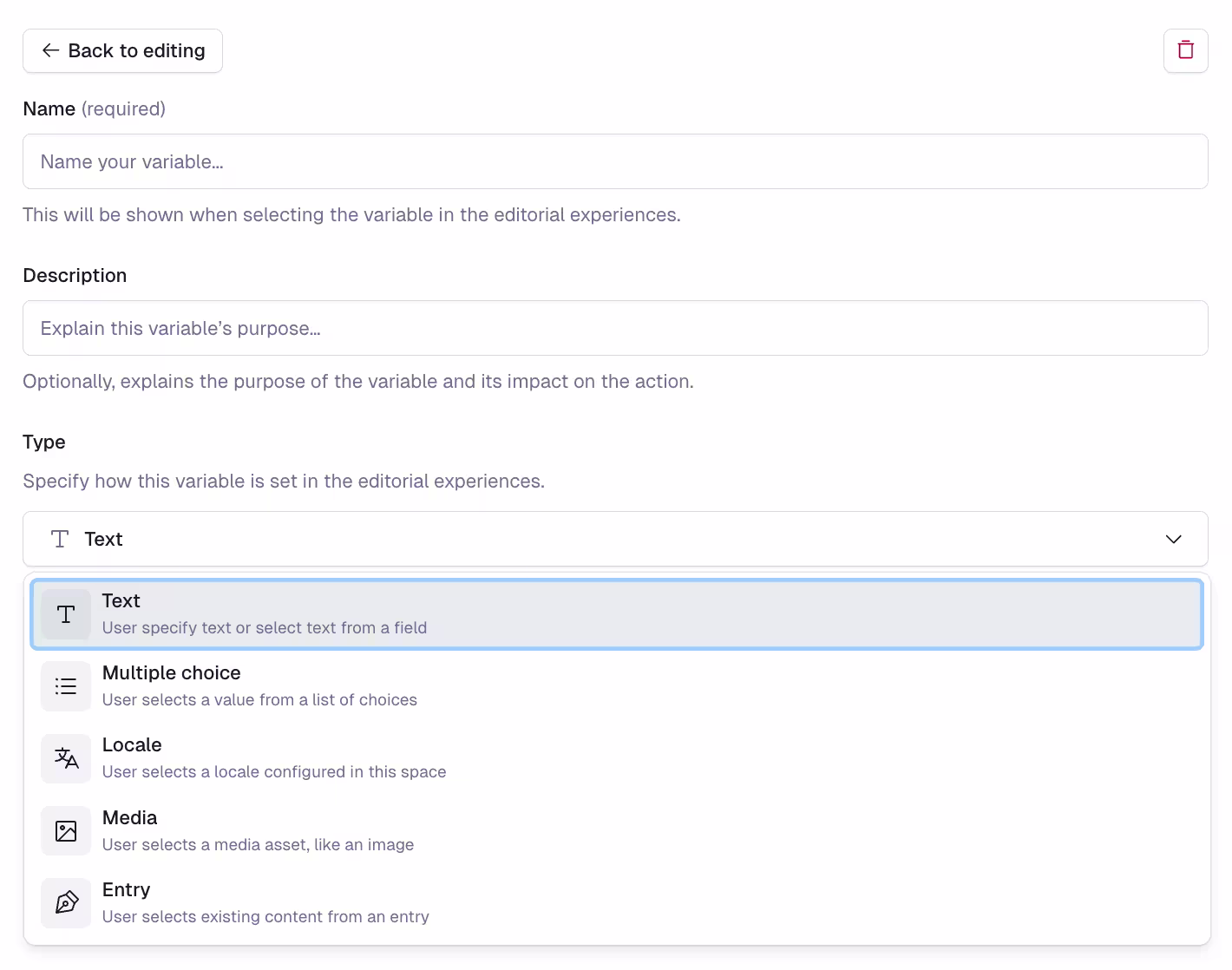 Use your content as a context for your AI Actions