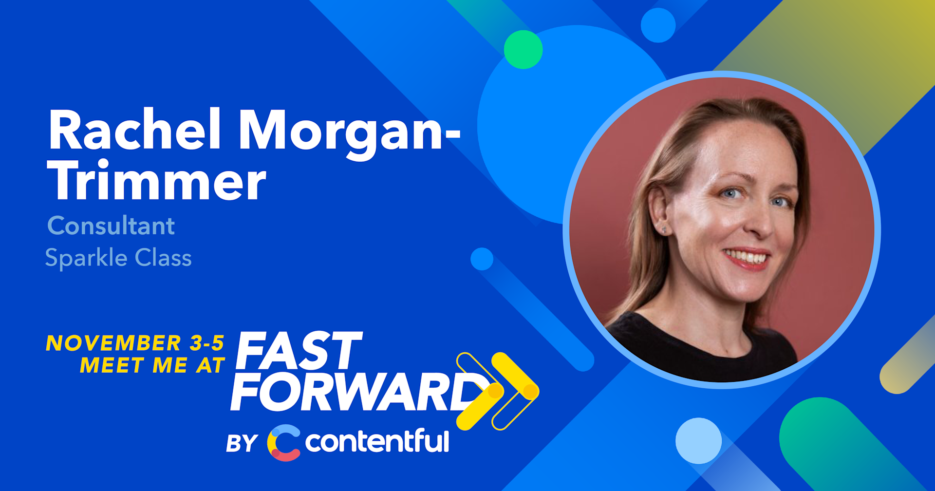 Rachel Morgan-Trimmer - Fast Forward speaker card
