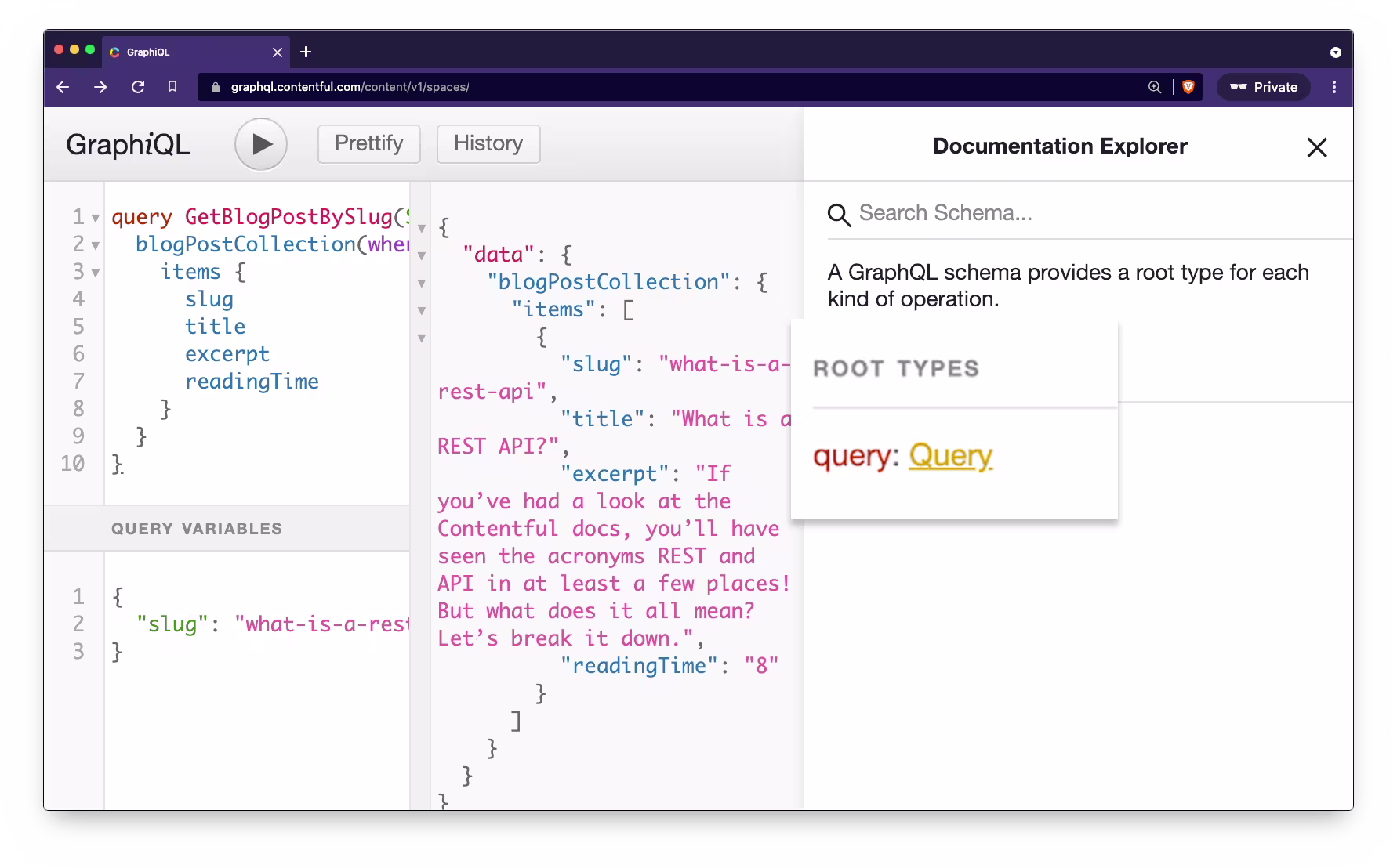 Then, click on Query