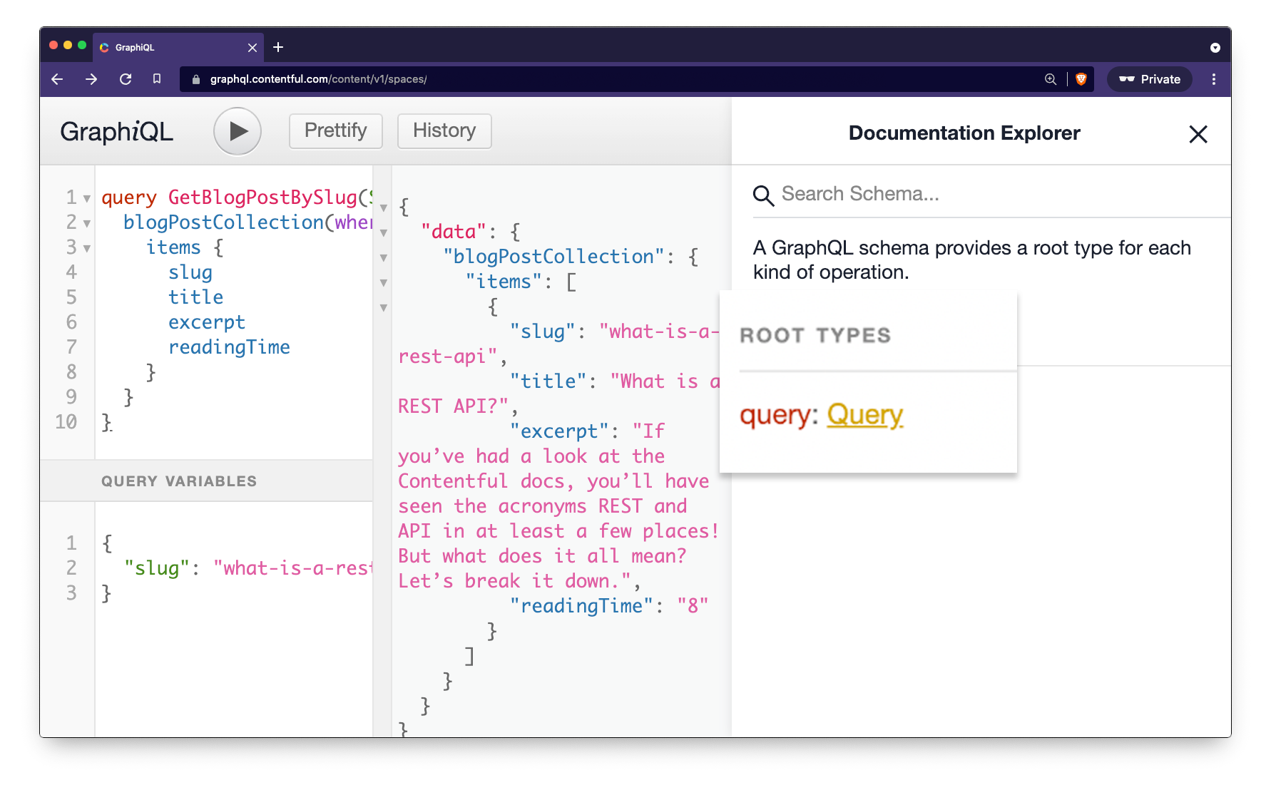 Then, click on Query