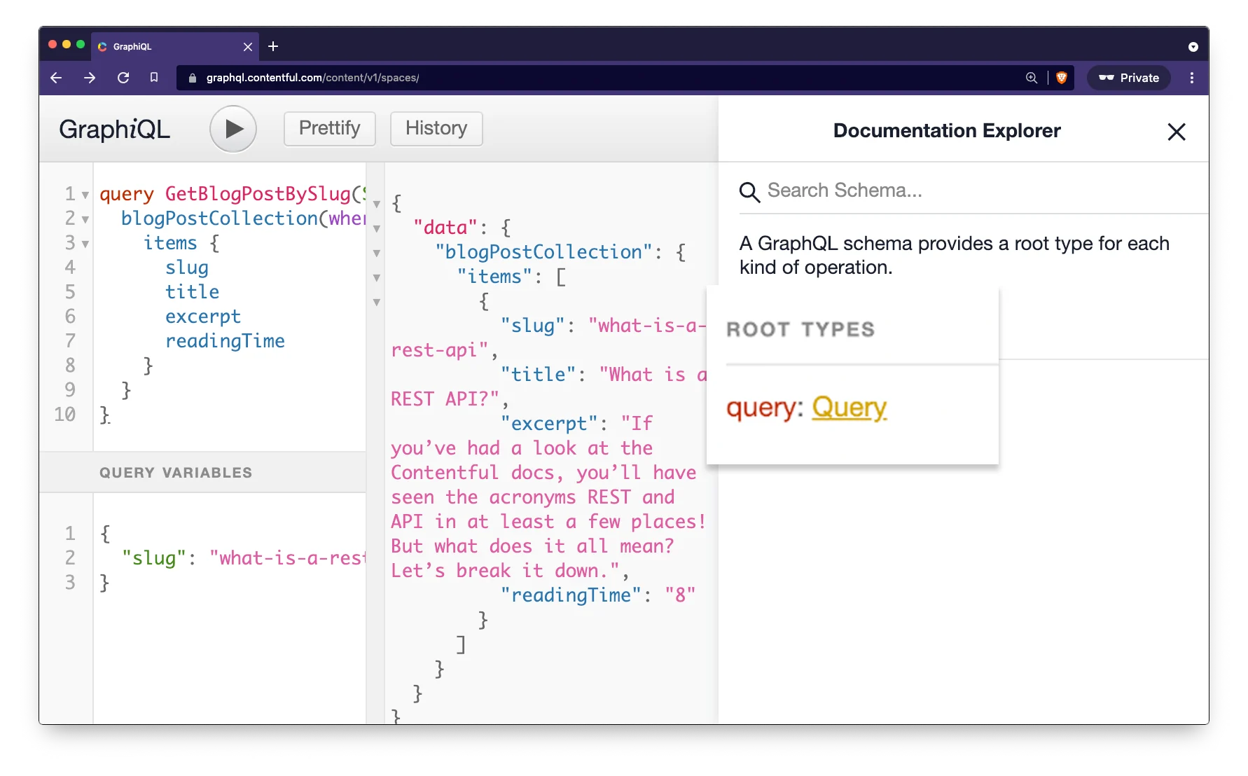 Then, click on Query