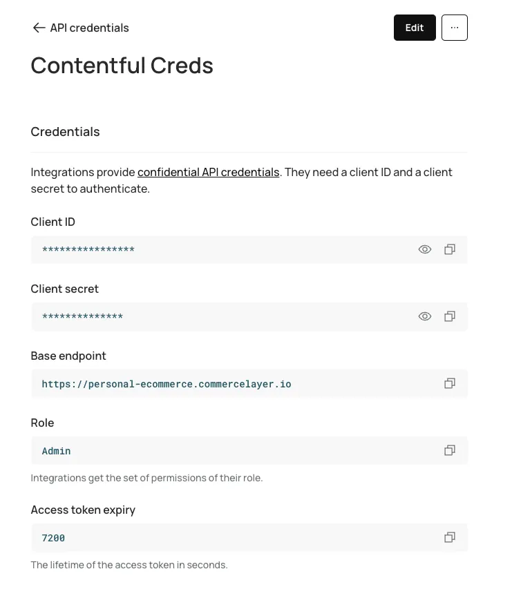 Getting API credentials