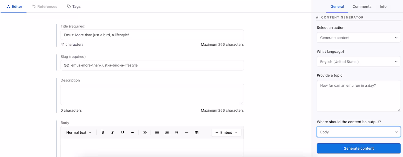 Generate on-brand content and titles