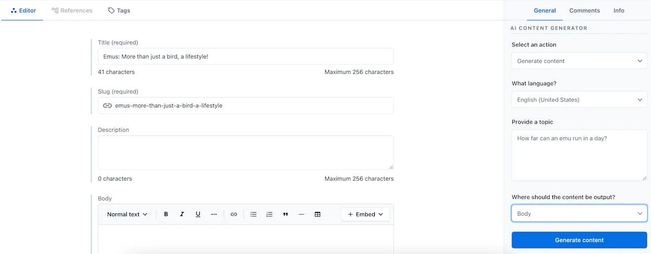 Generate on-brand content and titles