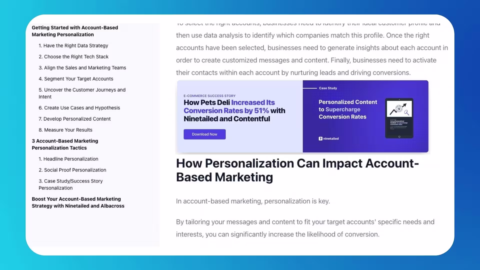 In-Line CTA Personalization - Variant #1
