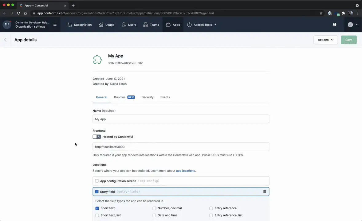 Toggle app hosting option and drop your build directory in: