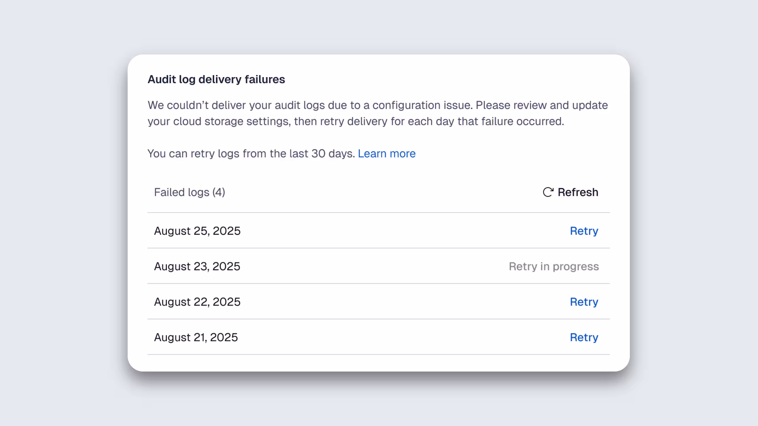 Treating log delivery as a first‑class reliability concern