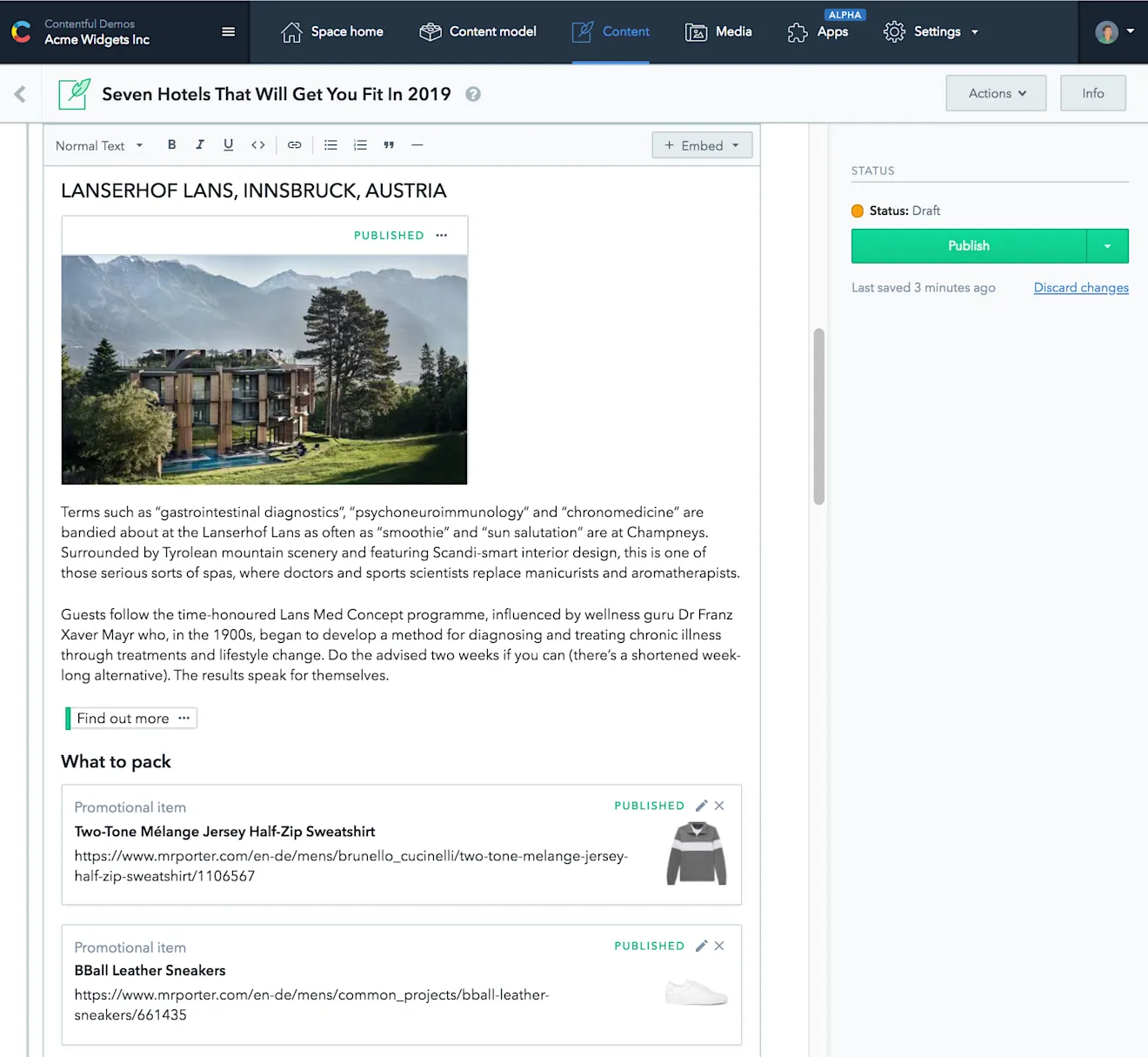 Rich text editor