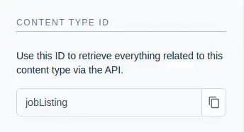 Content Type ID