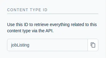 Content Type ID