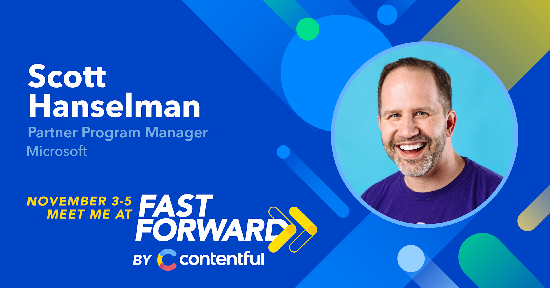 Scott Hanselman - Fast Forward speaker card