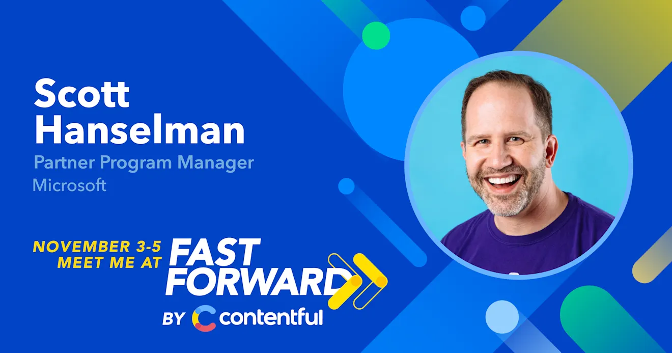 Scott Hanselman - Fast Forward speaker card