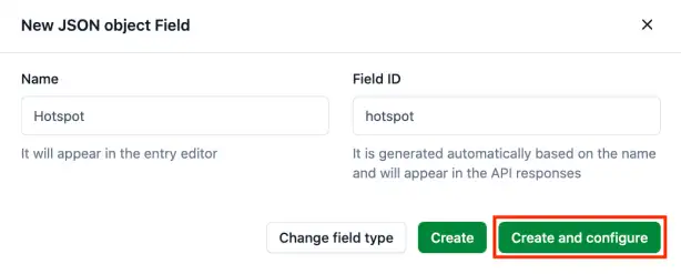 New JSON object field